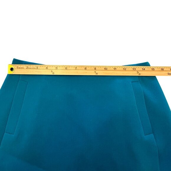 Banana Republic Womens Blue Pencil Skirt Size 6 Rear Zip Polyester/Spandex Blend - Picture 5 of 12